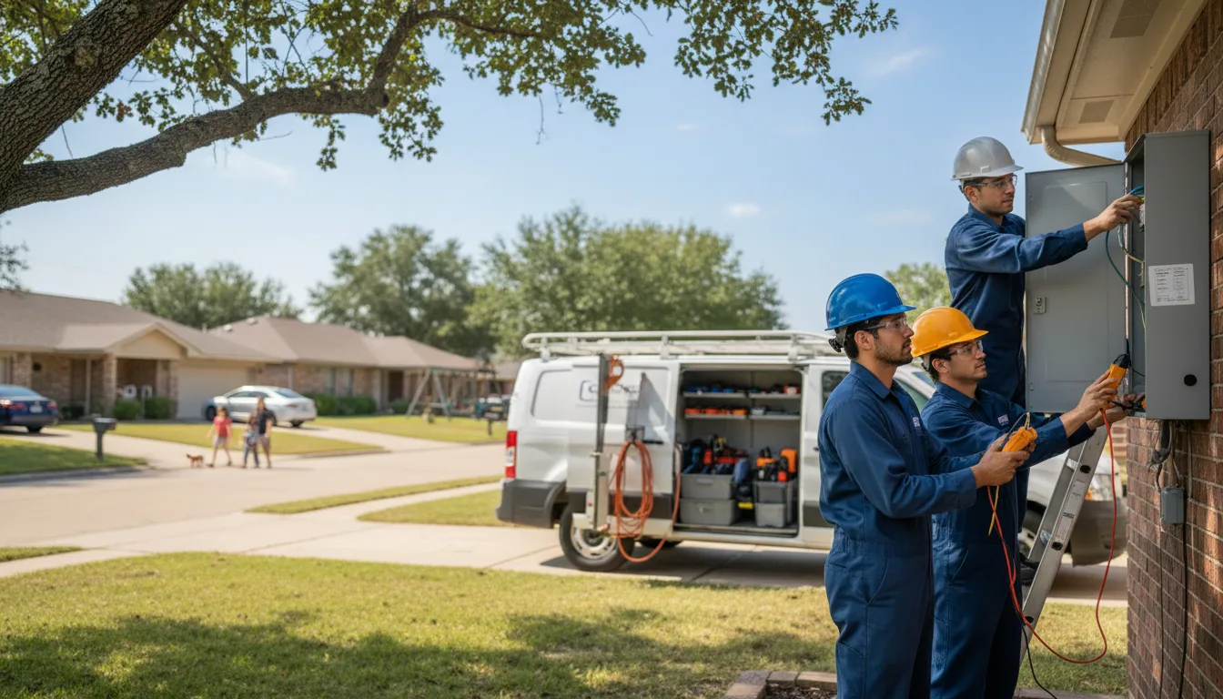 Certified electrician providing emergency electrical services in Sinton, TX